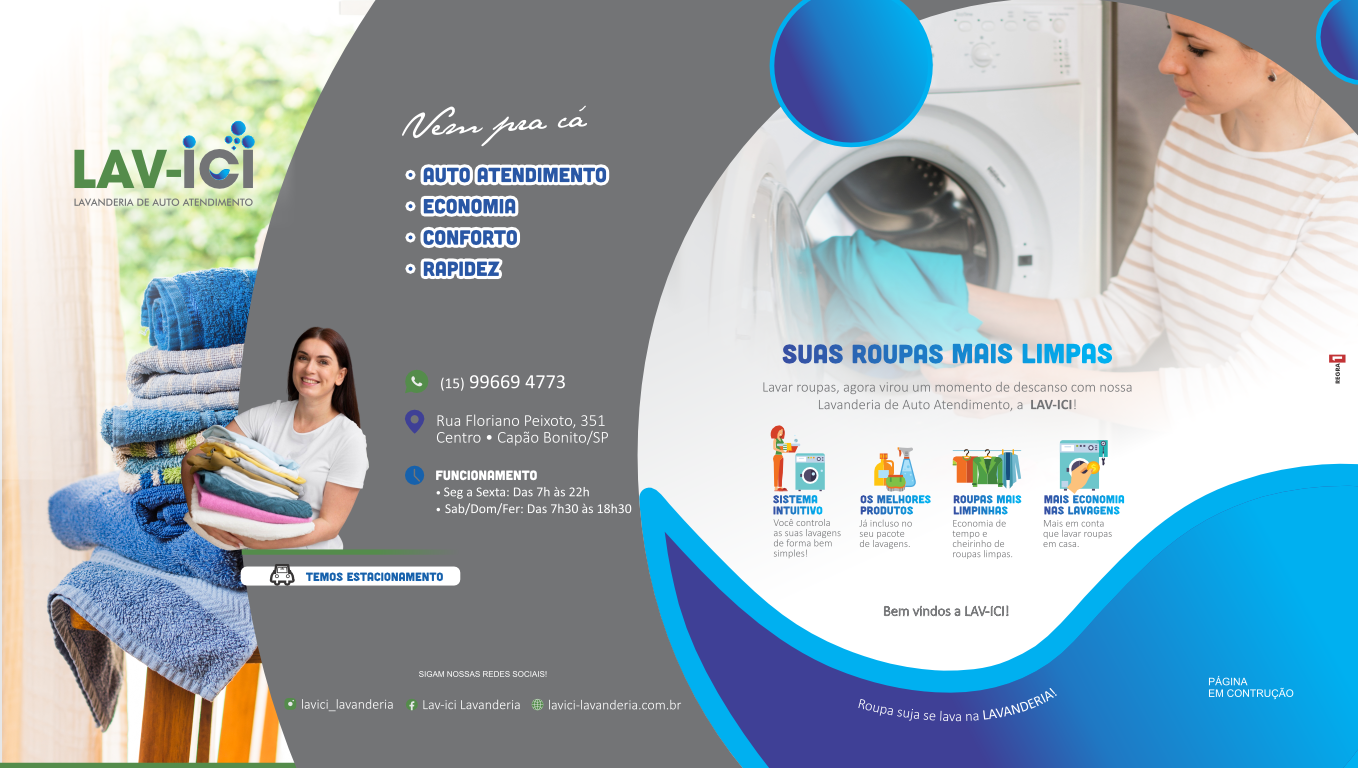 LAV-ICI Lavanderia Flyer Promocional